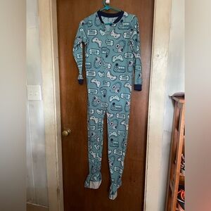 Carter’s gamer onesie pajamas with feet.